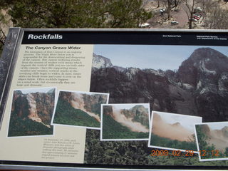 Zion National Park - Emerald Ponds hike - sign