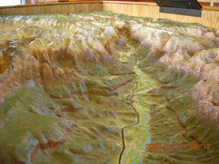 Zion National Park - 3-D model in visitors center