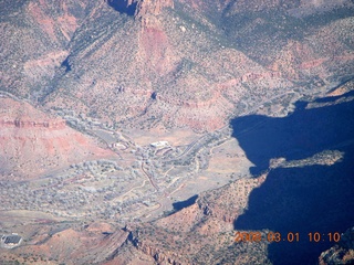 82 6f1. aerial - Utah near Zion National Park