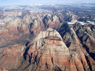87 6f1. aerial - Zion National Park