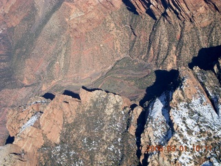 aerial - Utah near Zion National Park