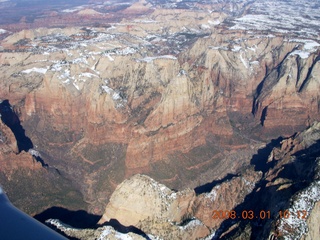 aerial - Utah near Zion National Park