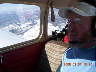 Adam flying N4372J near Zion