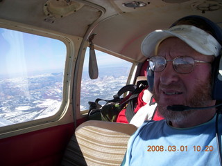 Adam flying N4372J near Zion