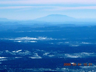 128 6f1. aerial - Utah with Navajo Mountain in distance