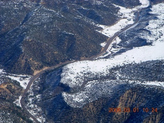 130 6f1. aerial - Route 89 near Hatch, Utah