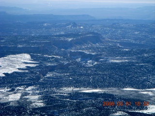 aerial - Utah with Navajo Mountain in distance