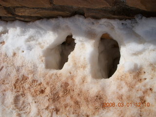 Bryce Canyon - Navajo Loop hike - deep footprints
