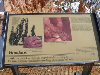 Bryce Canyon - Sunrise Point - sign