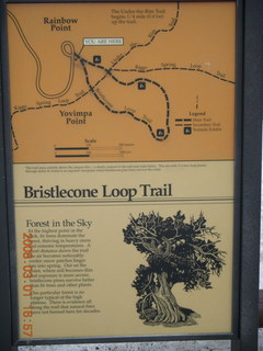Bryce Canyon - Bristlecone Loop trail sign
