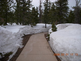 382 6f1. Bryce Canyon - plowed sidewalk