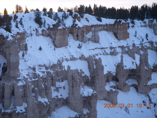 410 6f1. Bryce Canyon - sunset at Bryce Point