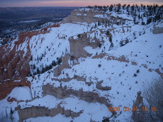 423 6f1. Bryce Canyon - sunset at Bryce Point