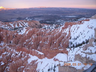 Bryce Canyon - sunset at Bryce Point - Navajo Mountain