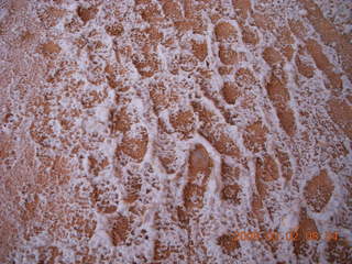 101 6f2. Bryce Canyon - Queens Garden hike - patterns in the snow