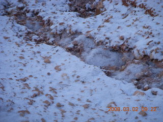117 6f2. Bryce Canyon - Queens Garden hike - frozen water drainage