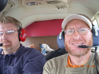 Larry Hardin flying N4372J and Adam