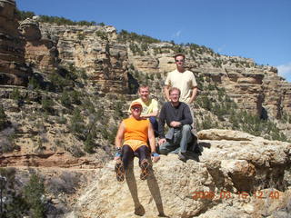 Adam, Mykola, Andrew, Jerry at Grand Canyon