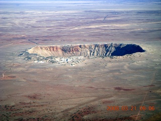 26 6fm. aerial - meteor crater