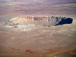 27 6fm. aerial - meteor crater
