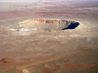 28 6fm. aerial - meteor crater