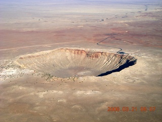 29 6fm. aerial - meteor crater
