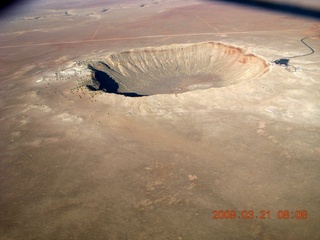 31 6fm. aerial - meteor crater