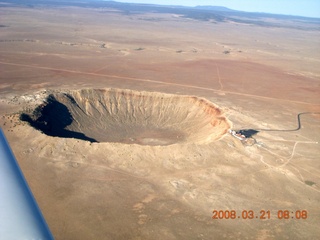 33 6fm. aerial - meteor crater