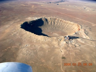 34 6fm. aerial - meteor crater