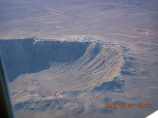 36 6fm. aerial - meteor crater