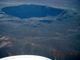 37 6fm. aerial - meteor crater