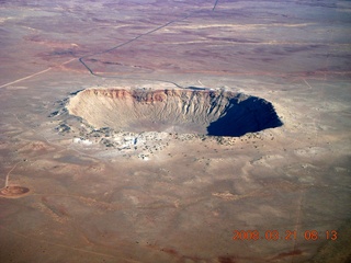 41 6fm. aerial - meteor crater