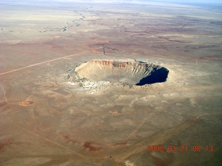 42 6fm. aerial - meteor crater