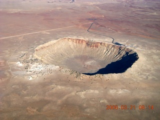 44 6fm. aerial - meteor crater