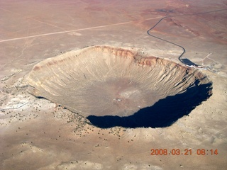 46 6fm. aerial - meteor crater