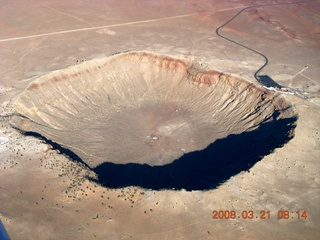 47 6fm. aerial - meteor crater