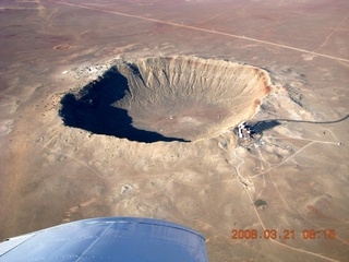 49 6fm. aerial - meteor crater