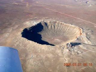 50 6fm. aerial - meteor crater