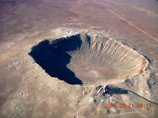 51 6fm. aerial - meteor crater