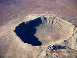 52 6fm. aerial - meteor crater
