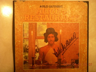 tape box signed by Arlo Guthrie