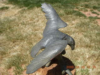 Kathe's eagle sculpture