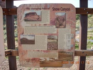 153 6gs. Snow Canyon sign