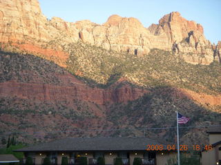 Zion National Park at sunset