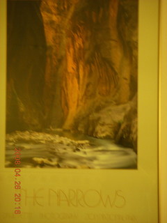 zion poster in my hotel room