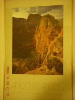160 6gs. zion poster in my hotel room