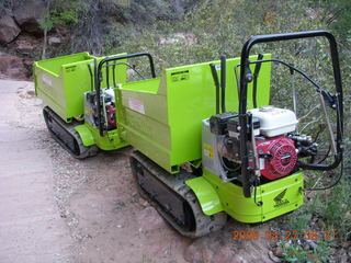 8 6gt. Zion National Park - Angels Landing hike - machinery to repair trail