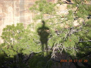 Zion National Park - Angels Landing hike - my shadow