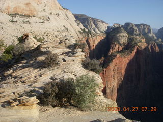 44 6gt. Zion National Park - Angels Landing hike - at the top