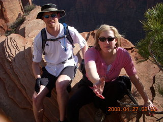 75 6gt. Zion National Park - Angels Landing hike - other hikers